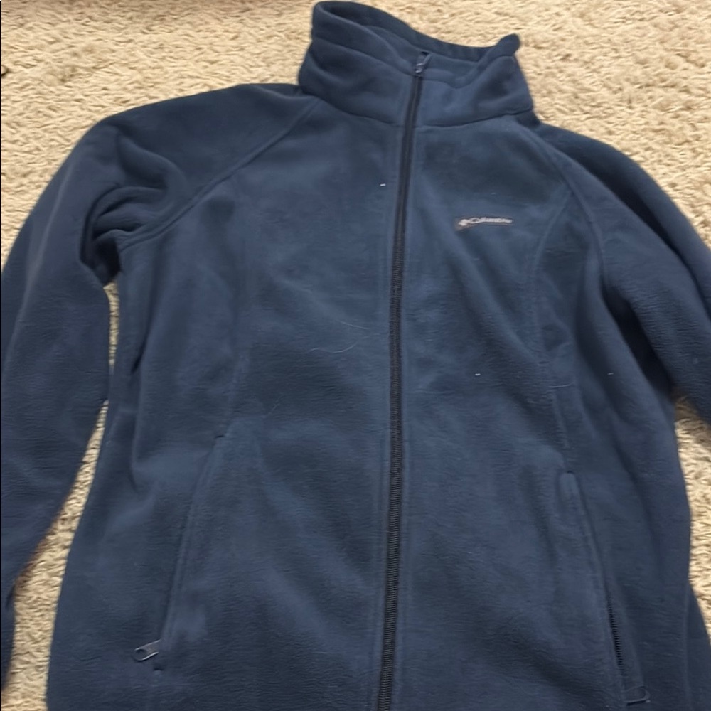 Columbia Blue Utility Jacket Full-Zip Fleece